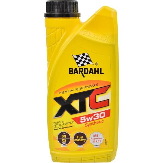 Моторное масло Bardahl XTC 5W30 SN C3 MB 229.51/229.52 VW 502.00/505.00/505.01 1 л (36311) - фото 1
