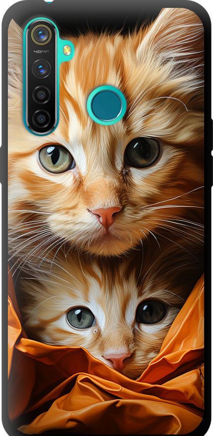 Чехол на Realme 5 Pro Котики 2 (5664b-1861-42517)