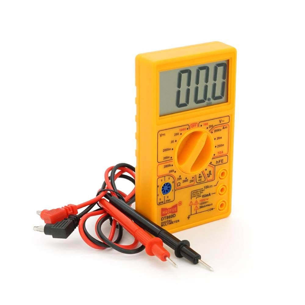 Мультиметр HAOYUE DT-860D вимірювання V AC/DC A DC Ω тест діодів продзвонювання функції Data Hold