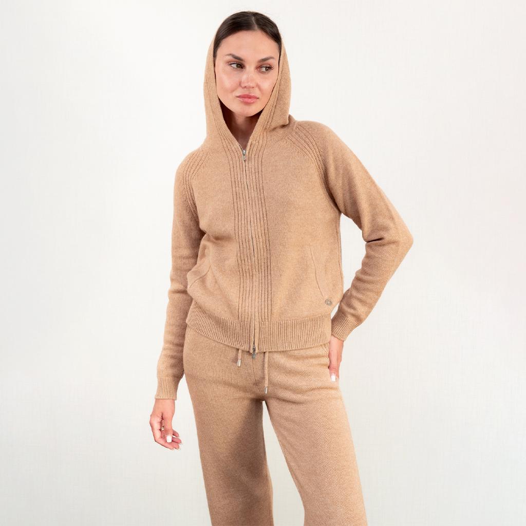 Костюм кашеміровий жіночий повсякденний Loro Piana M Бежевий (2797308192)