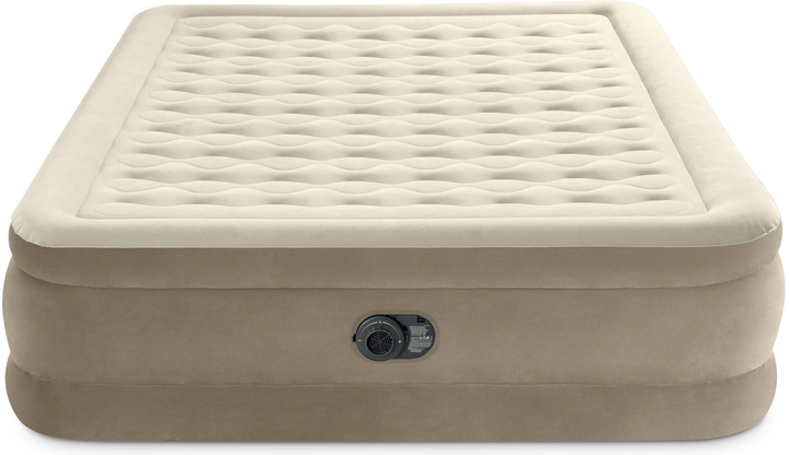 Матрас надувной двуспальный Intex со встроенным насосом 152х203х46 см Бежевый (64428) - фото 3 Матрас надувной двуспальный Intex со встроенным насосом 152х203х46 см Бежевый (64428) - фото 3