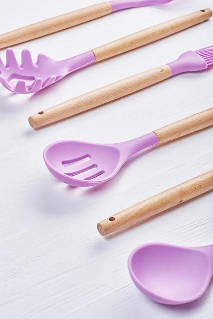 Набор кухонных принадлежностей Kitchen Set RB-2239 силиконовый 12 пр. Фиолетовый (RB2239\4) - фото 3 Набор кухонных принадлежностей Kitchen Set RB-2239 силиконовый 12 пр. Фиолетовый (RB2239\4) - фото 3