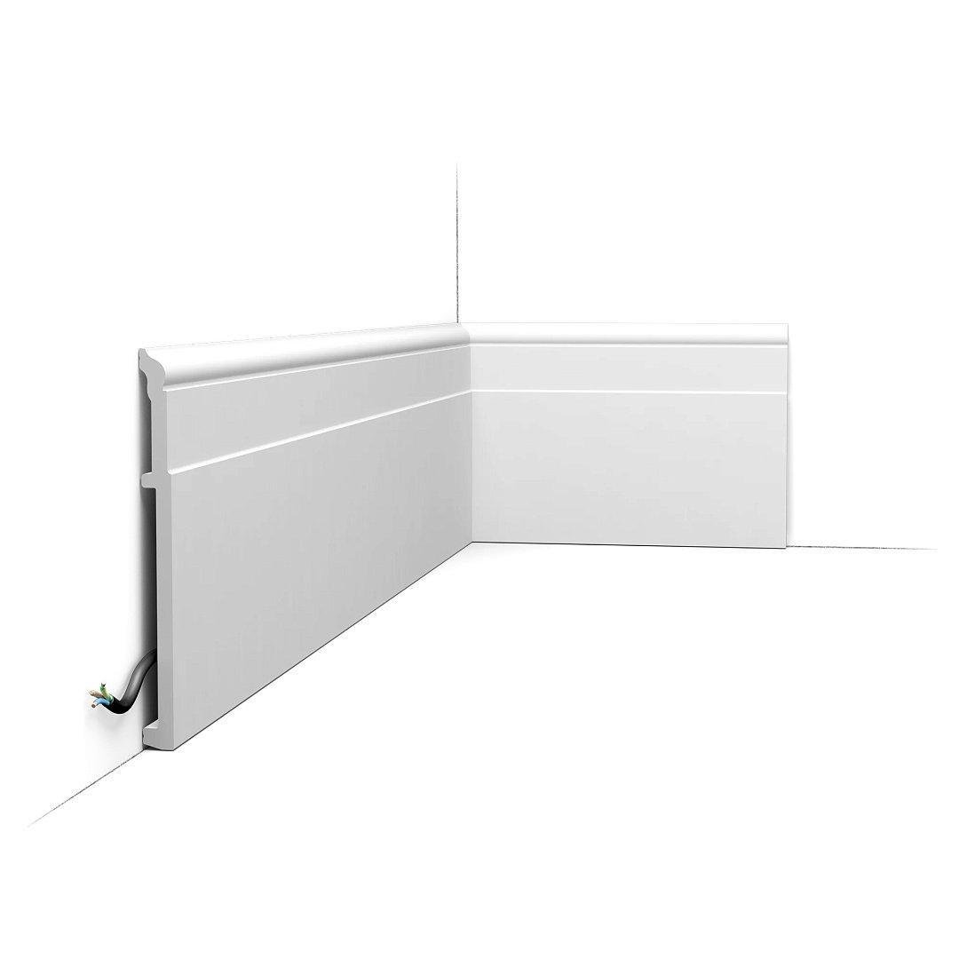 Плинтус дюрополимерный Orac SX156 жесткий 202х16х2000 мм (29284019)