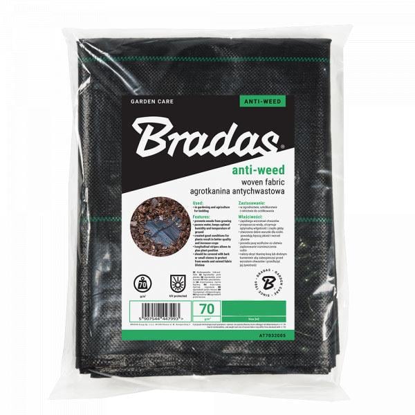 Агротканина Bradas 70 г/м² 1,6 х 10 м Black (br-AT7016010) - фото 2