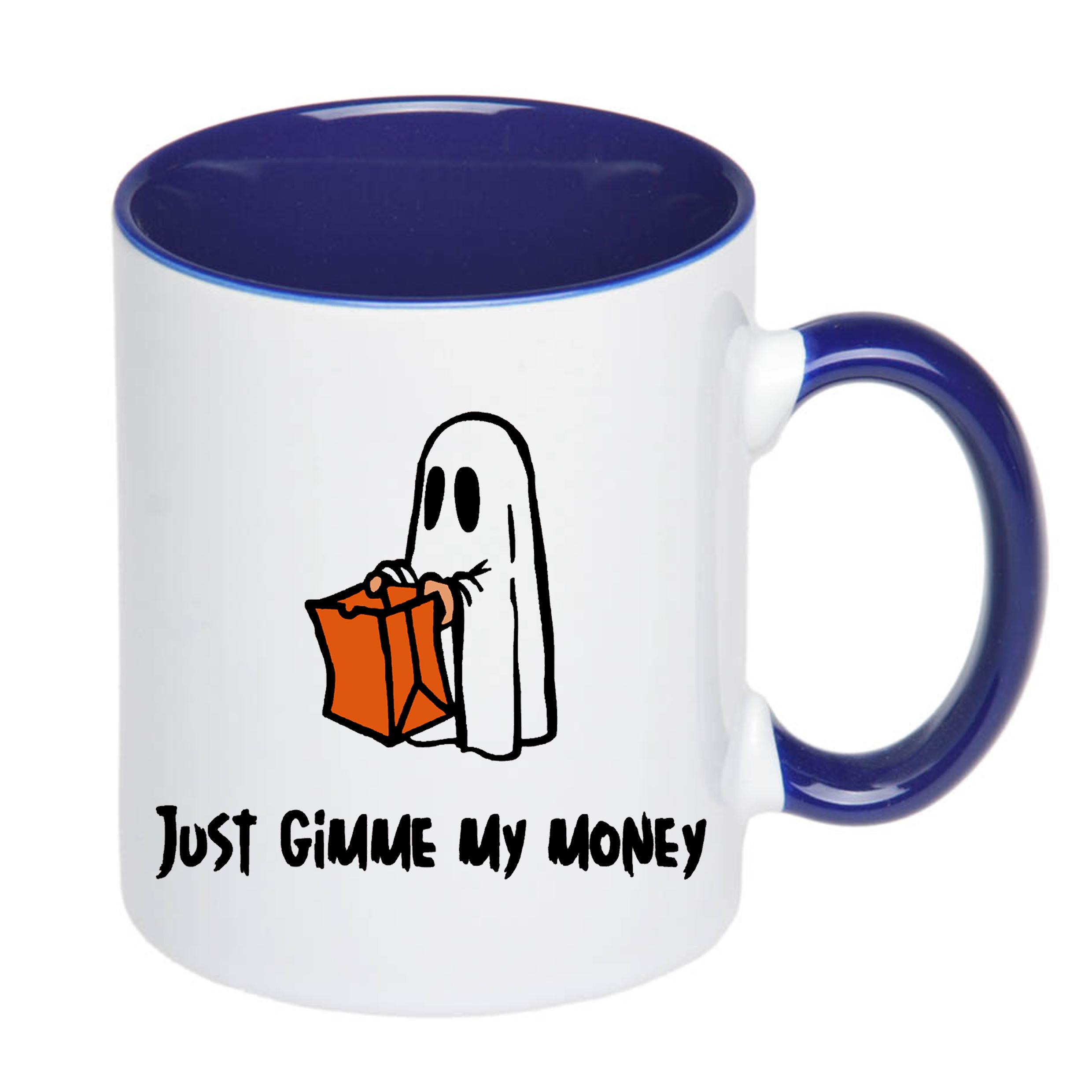 Чашка с печатью Just gimme my money 330 мл Синий (20970) - фото 2