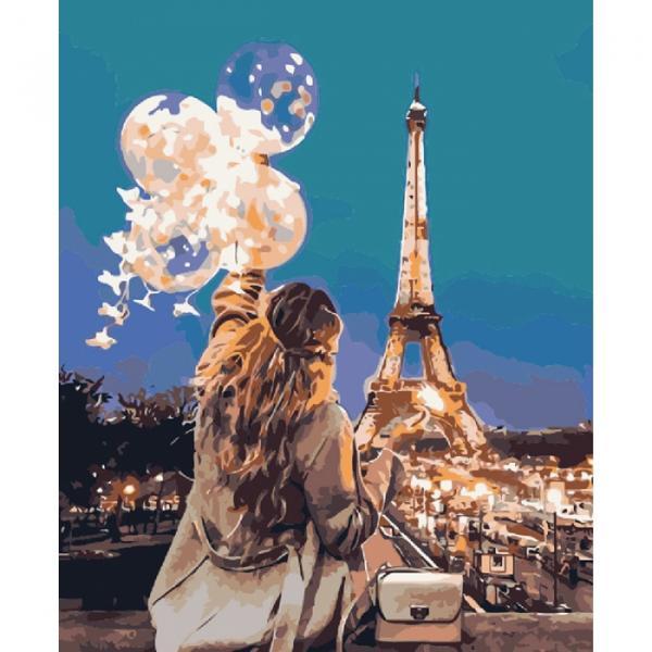Картина за номерами Ідейка Люди Зачароване місто 40х50 см у термопакеті (КНО4561-mt)