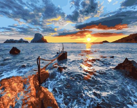 Картина по номерам Brushme На закате (GX24594)