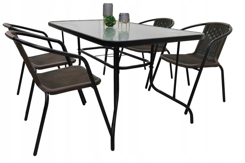 Комплект садовой мебели KONTRAST Garden Bistro 4 Brown (18670170)