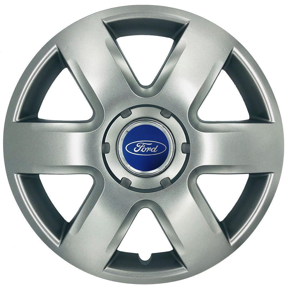 Колпаки SJS 337 с логотипом Ford R15 4 шт. Серебристый