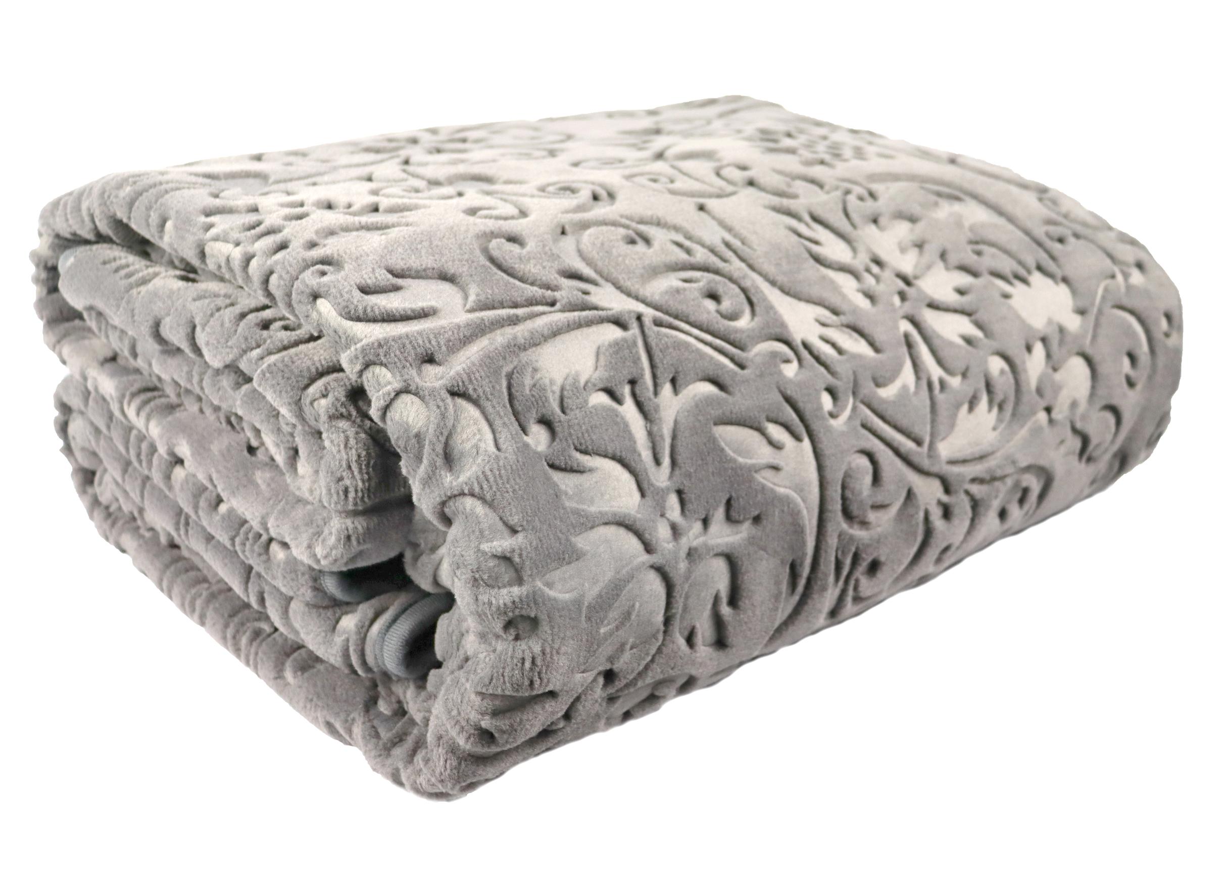 Покрывало-плед Hobby Embos Gri 220х240 см Серый - фото 2