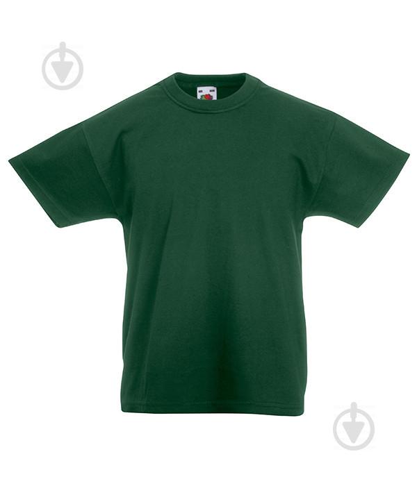 Футболка Fruit of the Loom Original 140 см Темно-зеленый (061019038140)