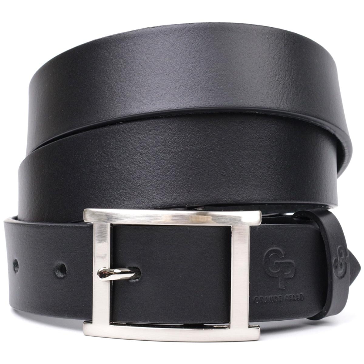 Пояс брючный Grande Pelle Belt 11689 из натуральной кожи Черный Пояс брючный Grande Pelle Belt 11689 из натуральной кожи Черный
