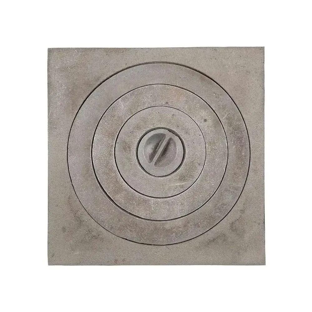 Плита чавунна пічна з кільцями під казан 410х410 мм