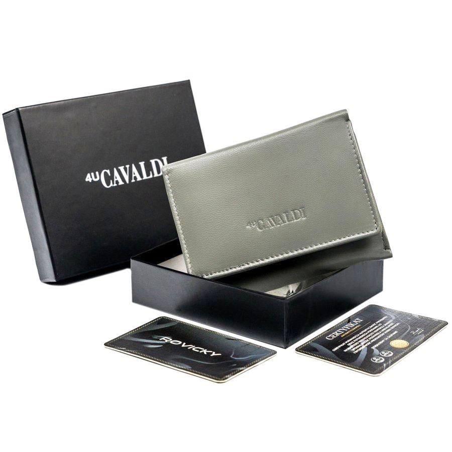 Кошелек женский кожаный 4U CAVALDI RD-17-GCL-6290 Cерый