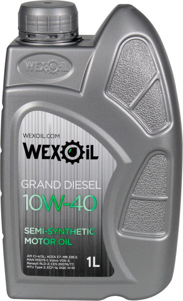Моторне мастило Wexoil Grand Diesel Ci-4/sl дизель 10W-40 1 л (1401147)