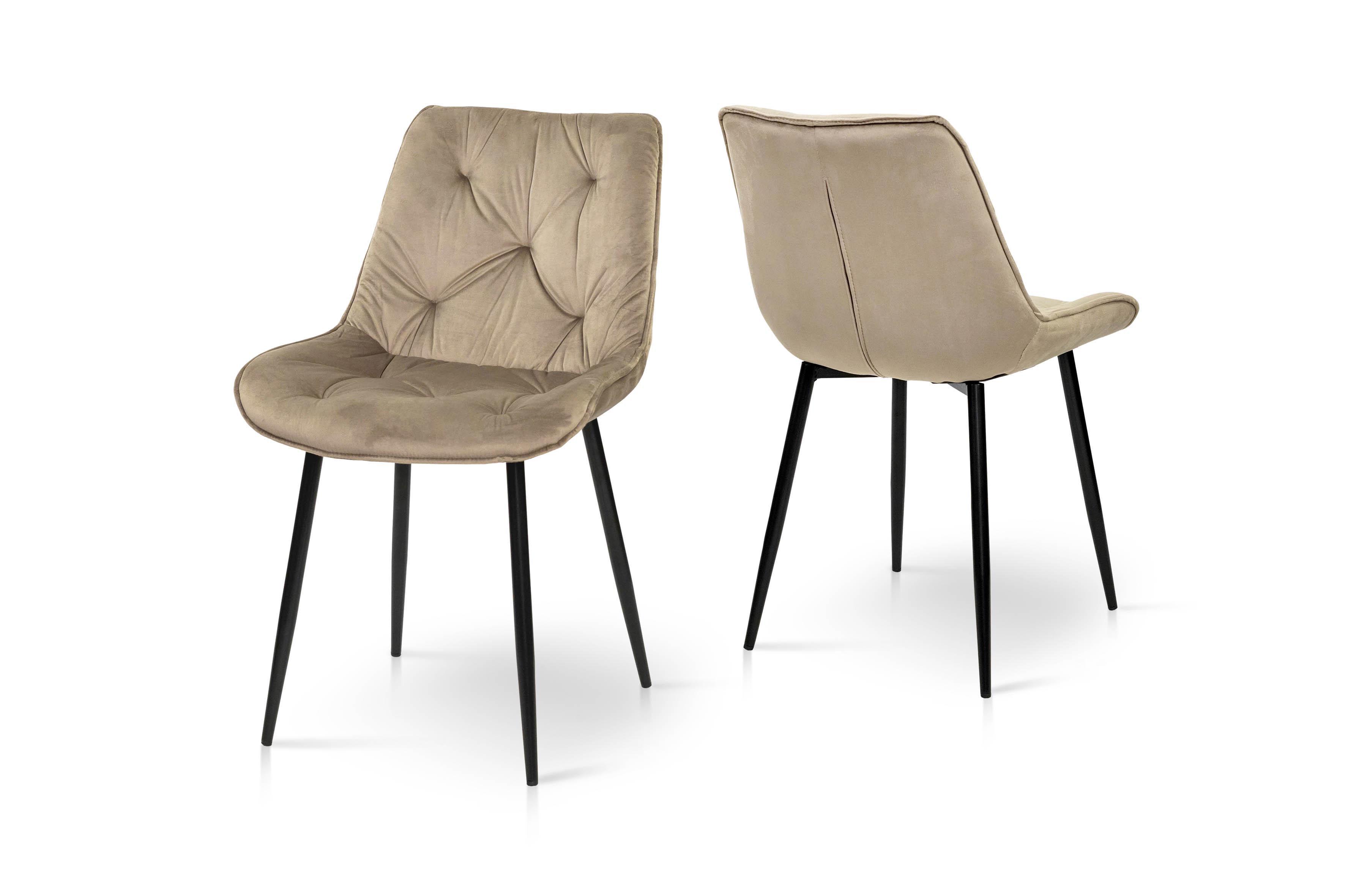 Стілець для кухні та вітальні ГРЕЙС Прадо 490х890х500 мм Чорний/Мокрий пісок (GAА0056388) - фото 6 Стілець для кухні та вітальні ГРЕЙС Прадо 490х890х500 мм Чорний/Мокрий пісок (GAА0056388) - фото 6