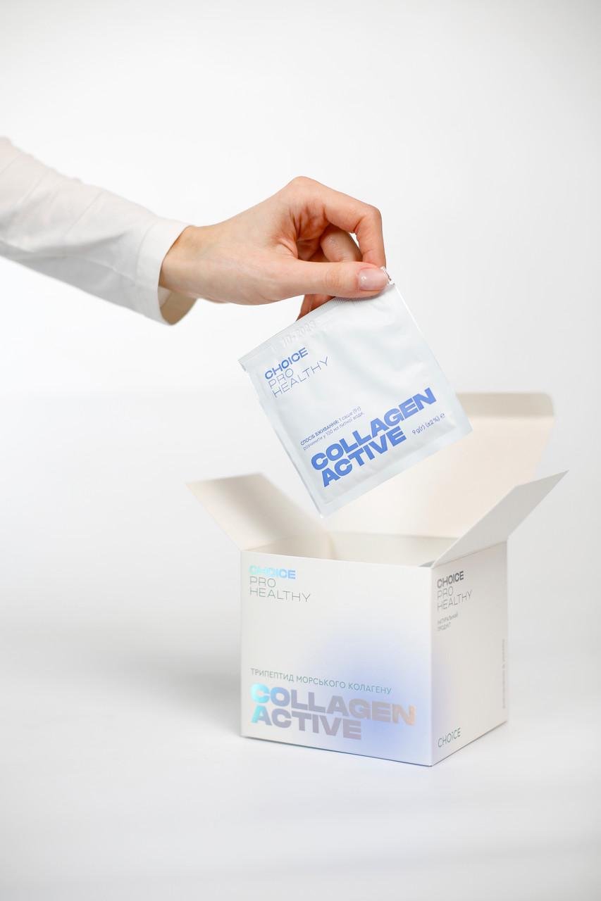 Морський рибний колаген порошок для шкіри/волосся та суглобів Choice COLLAGEN ACTIVE 15 саше (2003060292) - фото 3