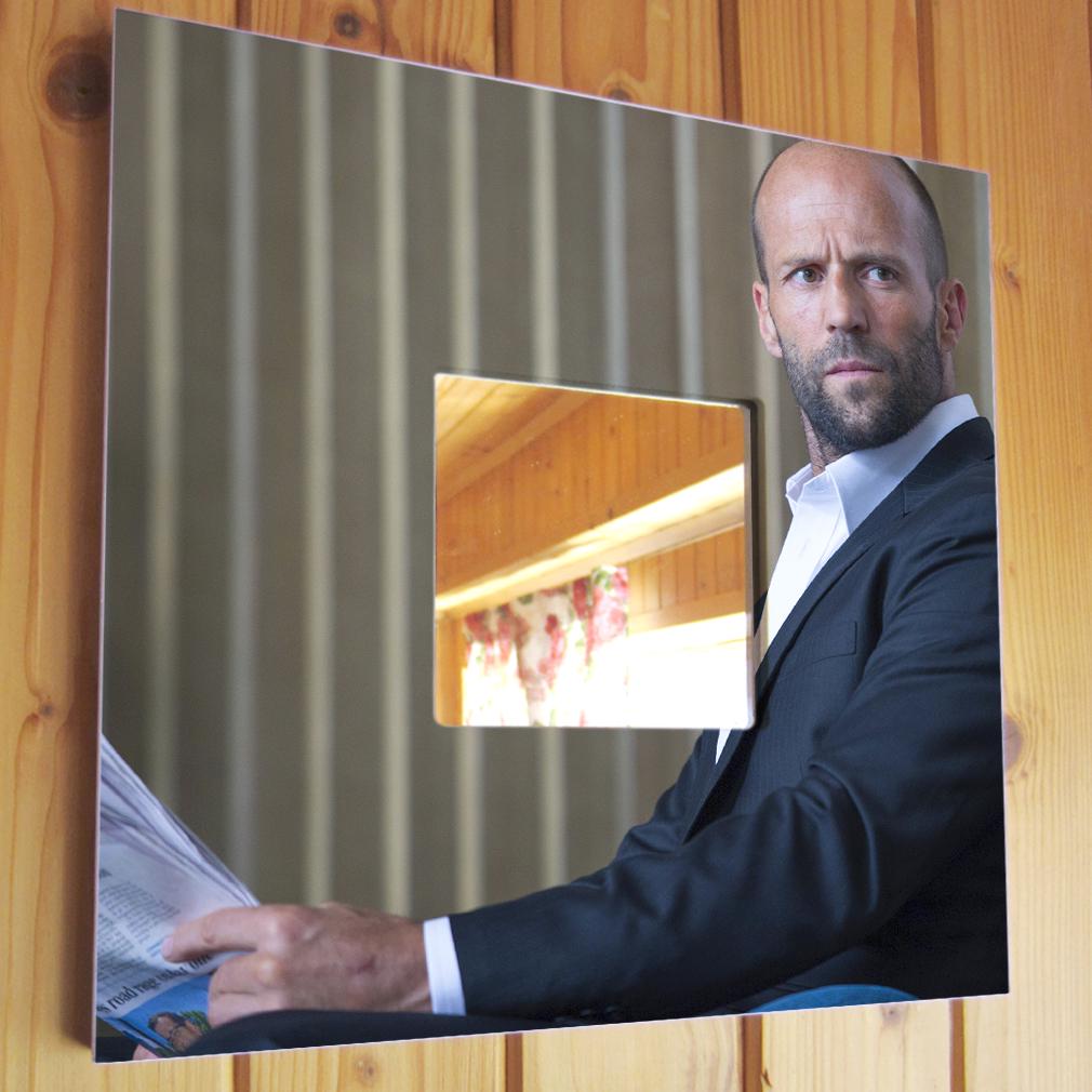 Зеркало декоративное Актер Джейсон Стэтхэм 260х260 мм (M04449)