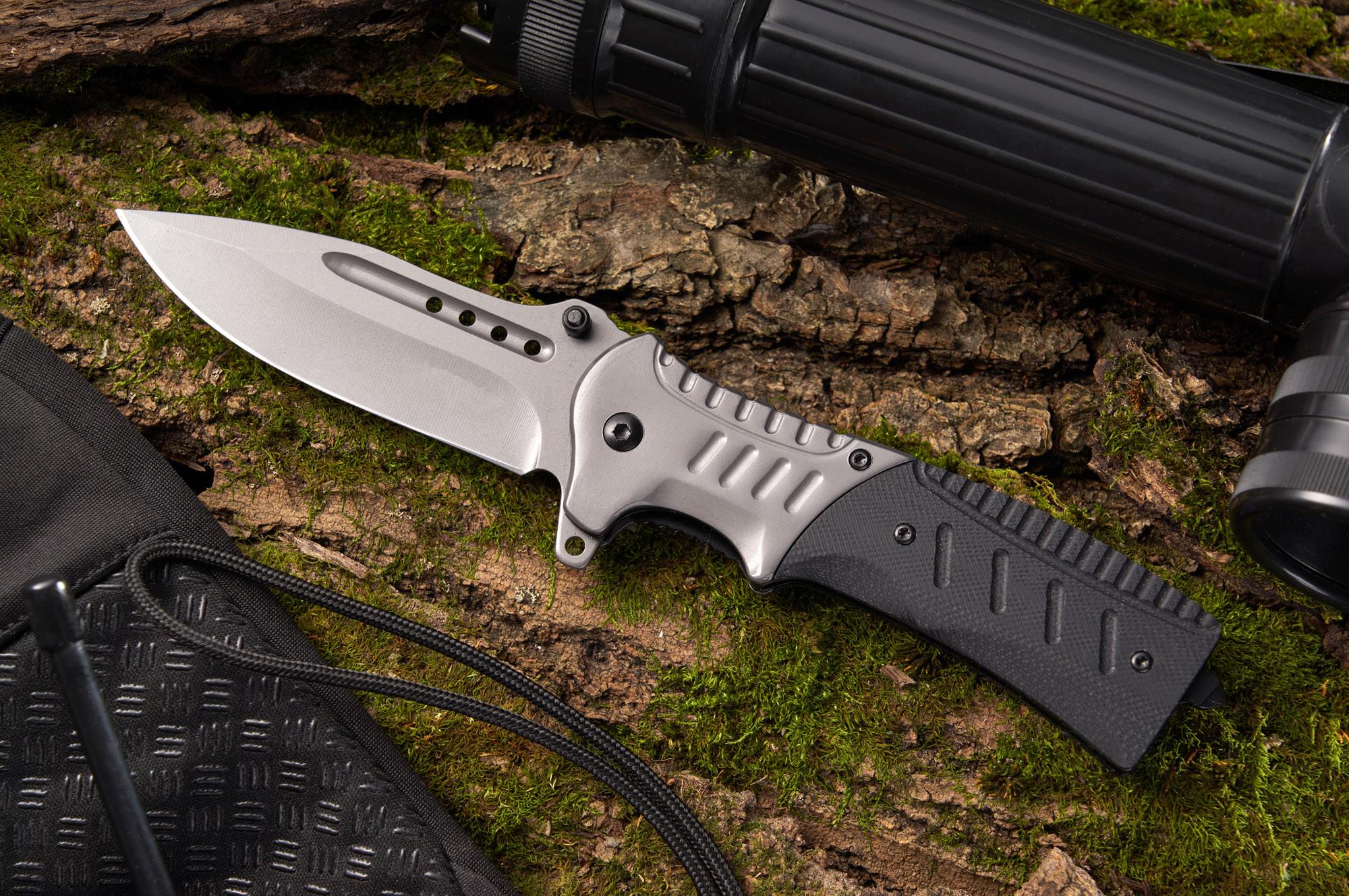 Ніж складаний GW 6783T сталь 440С напівавтоматичний зі склобоєм і кліпсою (6783T)