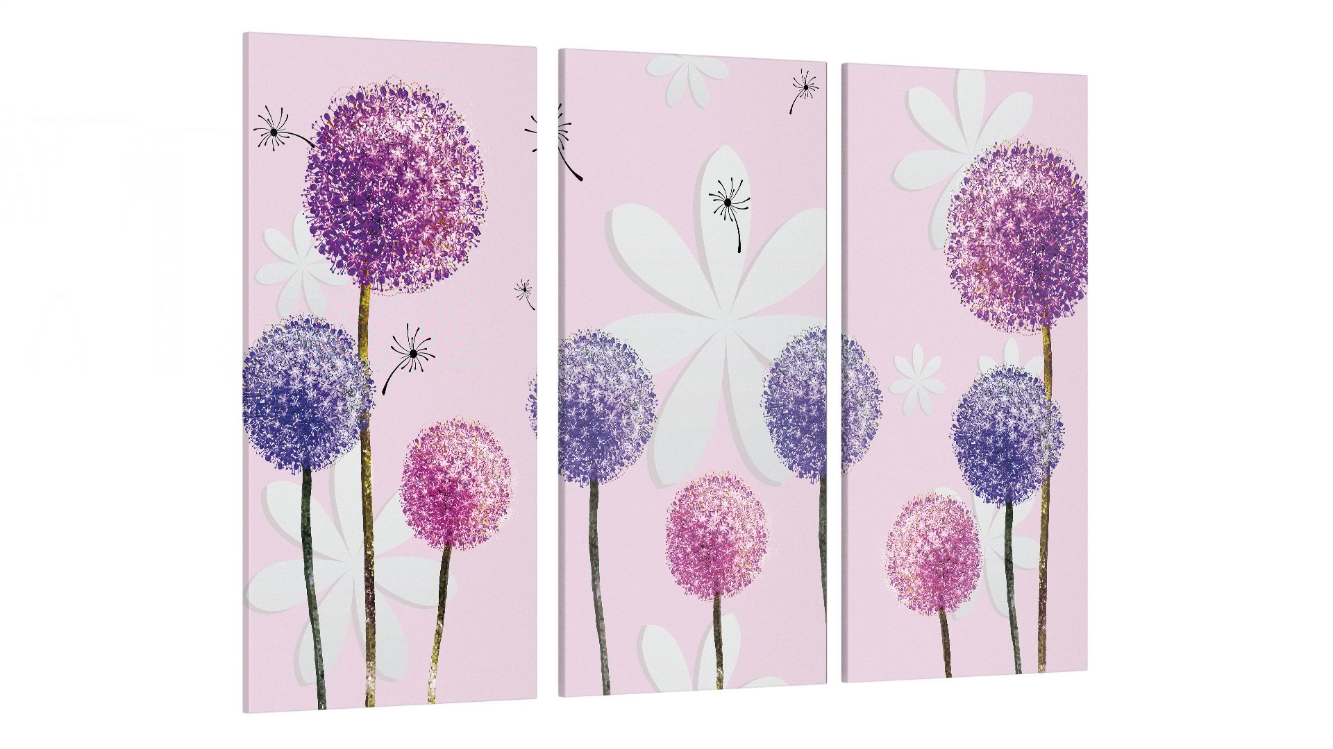 Картина модульная Цветы Абстракция (Art-56_XXL)