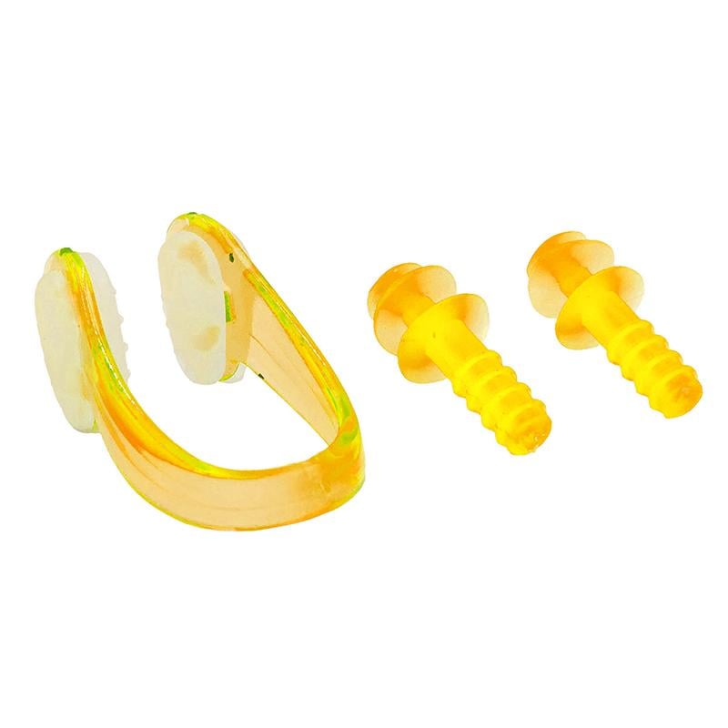 Беруші для плавання та затискач для носа HN-5 Жовтий (60429053) - фото 1 Беруші для плавання та затискач для носа HN-5 Жовтий (60429053) - фото 1