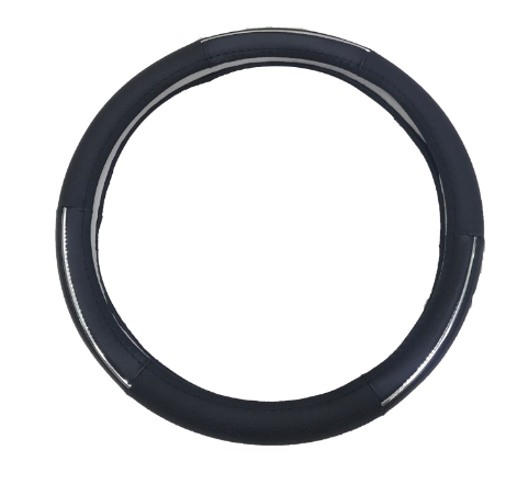 Чохол на кермо HB H20208 Чорний/Срібло (H20208) - фото 2 Чохол на кермо HB H20208 Чорний/Срібло (H20208) - фото 2