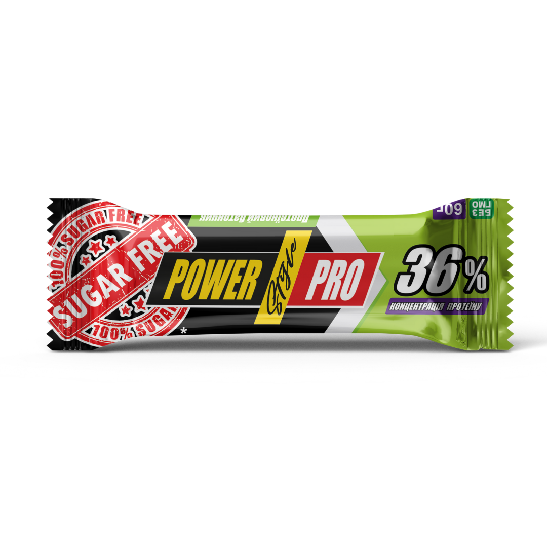 Протеиновые батончики Power Pro 36% Орех без сахара 60 г 20 шт. (1024698330)