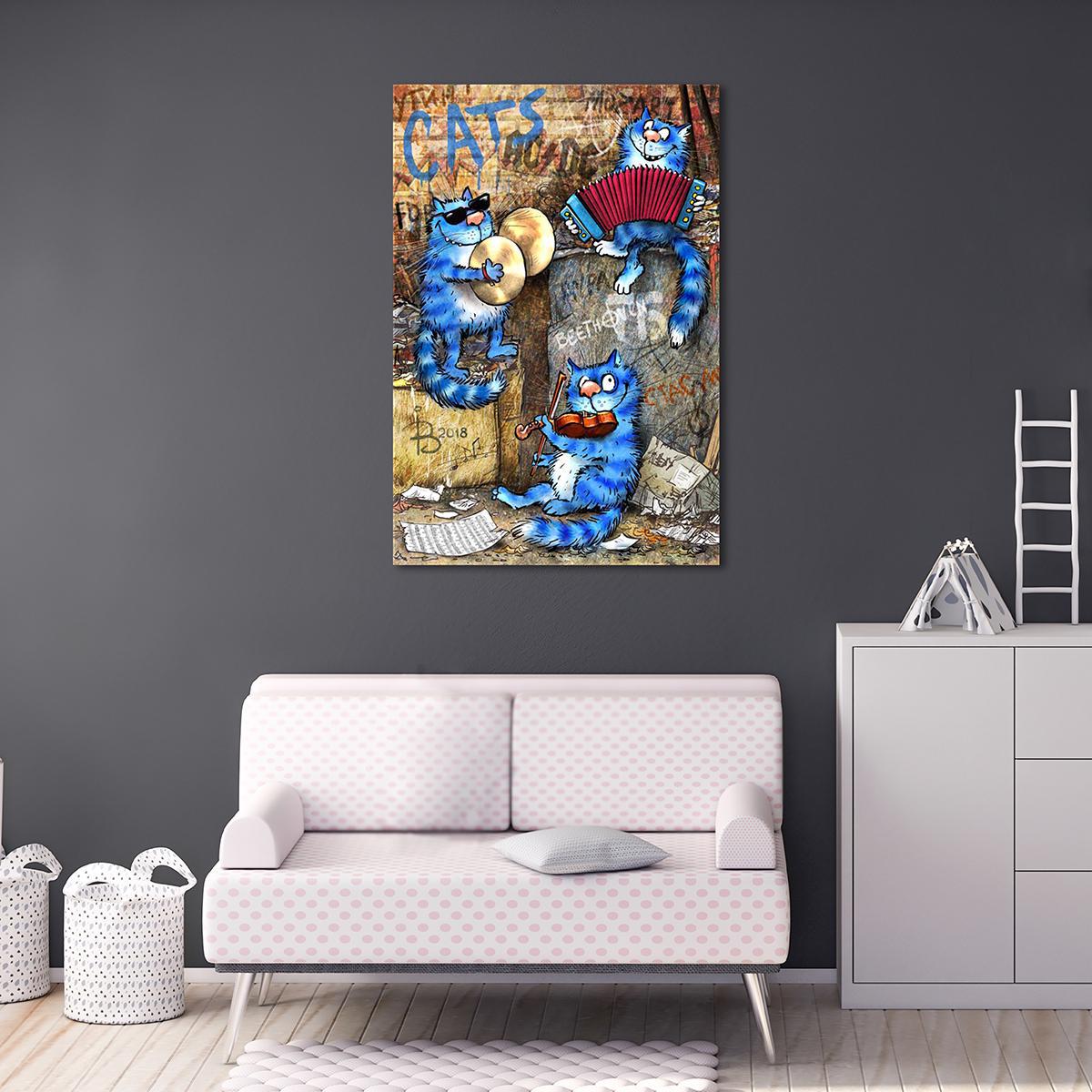 Модульная картина В джазе только джентльмены 1 модуль 80x120 см (_rinaz_20181634007)