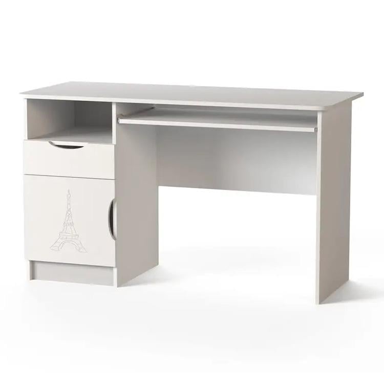 Компьютерный стол письменный Viorina-Deko Mdf Fly ДСП/МДФ Белый (44570)