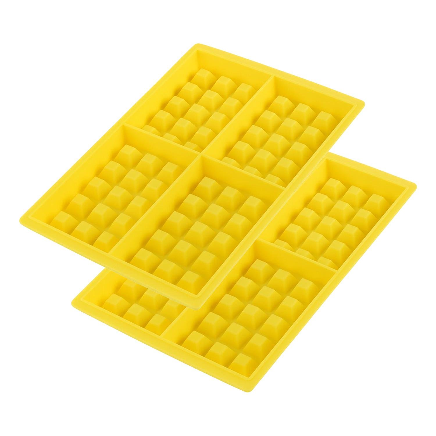 Форма силіконова для випікання вафель 2 шт. 28x18x1,5 см Жовтий