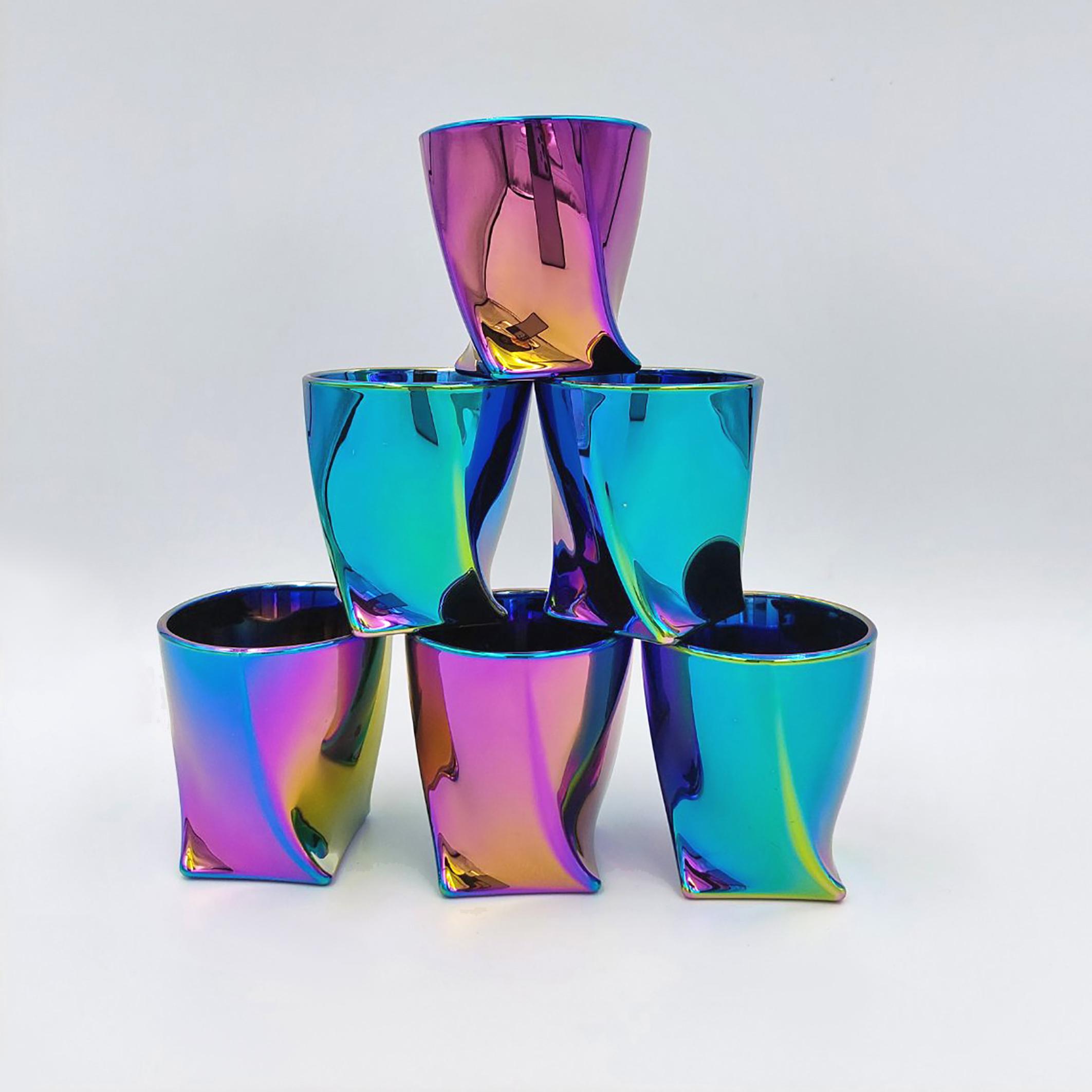 Набор стопок для водки Bohemia Quadro 55 мл 6 шт. Радуга (b2k936-99A44) - фото 4