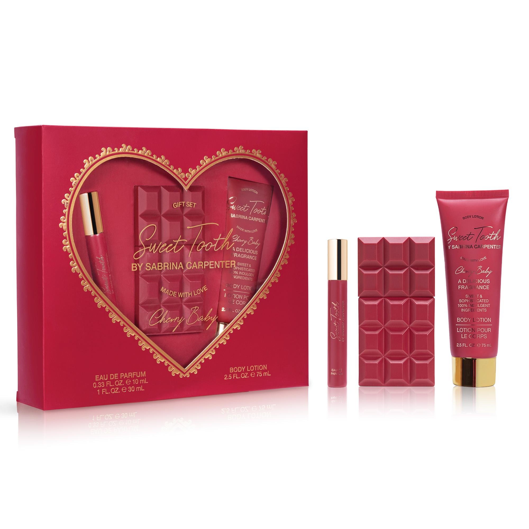 Парфумерний набір Sabrina Carpenter Cherry Baby вода для жінок 30 мл і 10 мл і лосьйон для тіла 75 мл (679271)