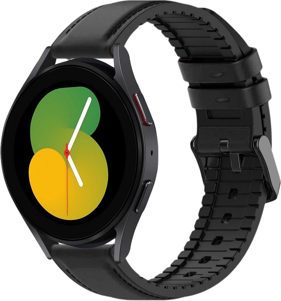 Ремінець шкіряний Tamyx для Galaxy Watch 5 40 мм Black (31605-2B)