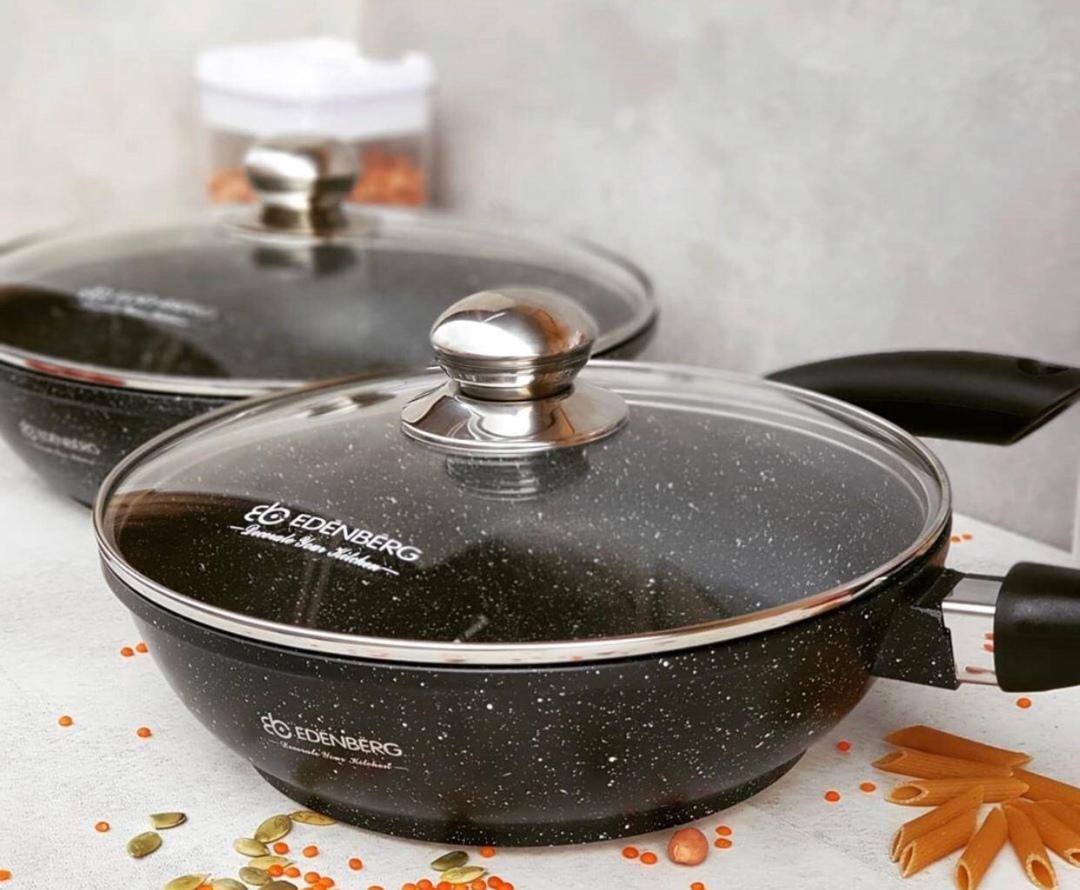 Сковорода с крышкой Edenberg 24 см (EB-3321) - фото 5 Сковорода с крышкой Edenberg 24 см (EB-3321) - фото 5