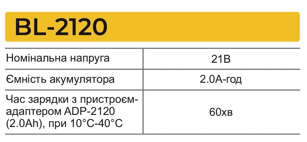 Батарея акумуляторна для шуруповерта Zegor BL-2120 8V/2Ah Li-ion - фото 9 Батарея акумуляторна для шуруповерта Zegor BL-2120 8V/2Ah Li-ion - фото 9
