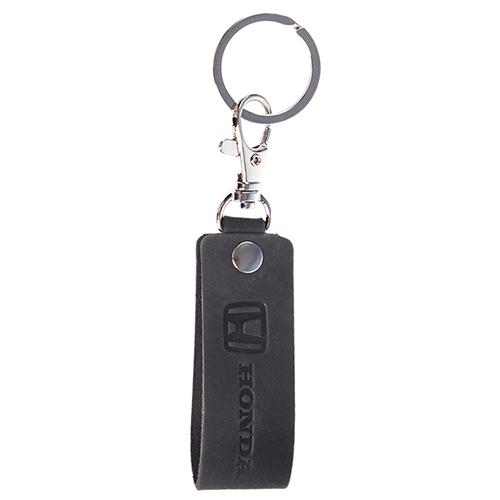 Брелок кожаный с карабином Honda Графитовый (00000050054)