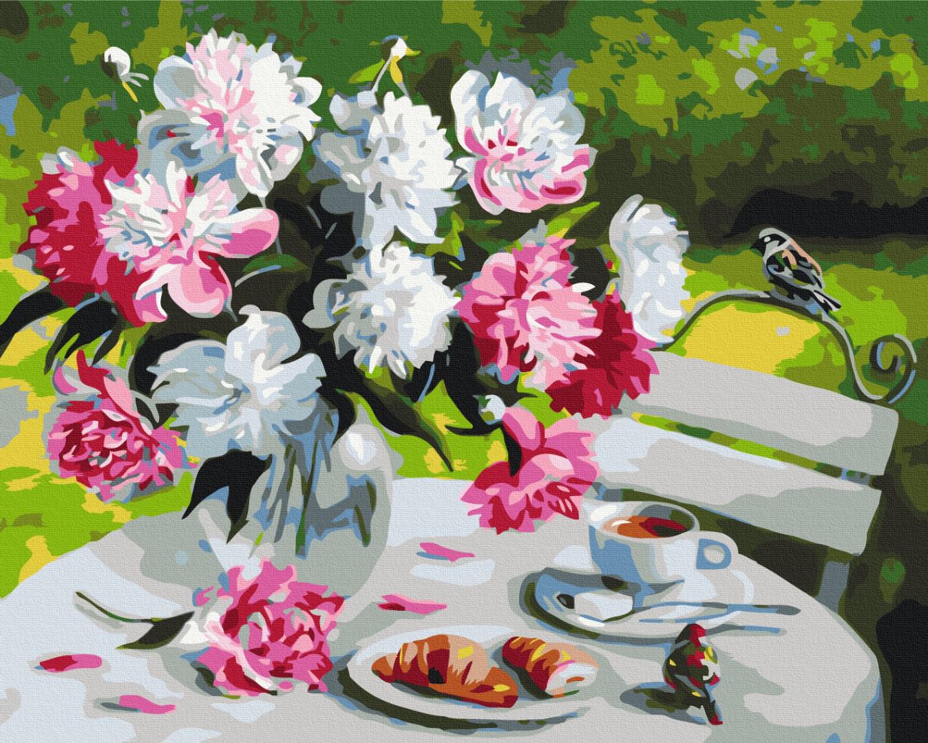 Картина по номерам Brushme Премиум Завтрак с пионами 40x50 см (PBS29388) Картина по номерам Brushme Премиум Завтрак с пионами 40x50 см (PBS29388)