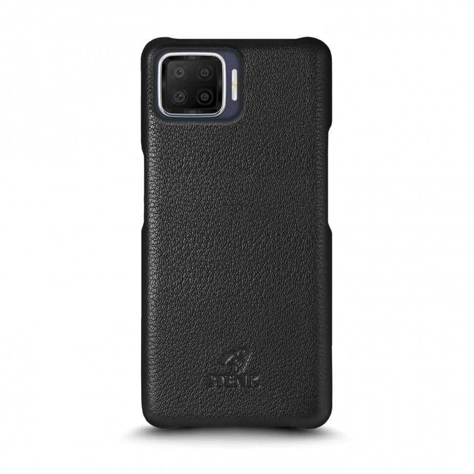 Кожаная накладка Stenk Cover для OPPO A73 Черный (69364)