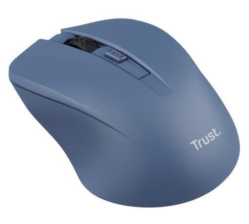 Компьютерная мышка беспроводная оптическая Trust Mydo Silent USB 2,4GHz 1000/1400/1800 dpi Синий (2881185971)