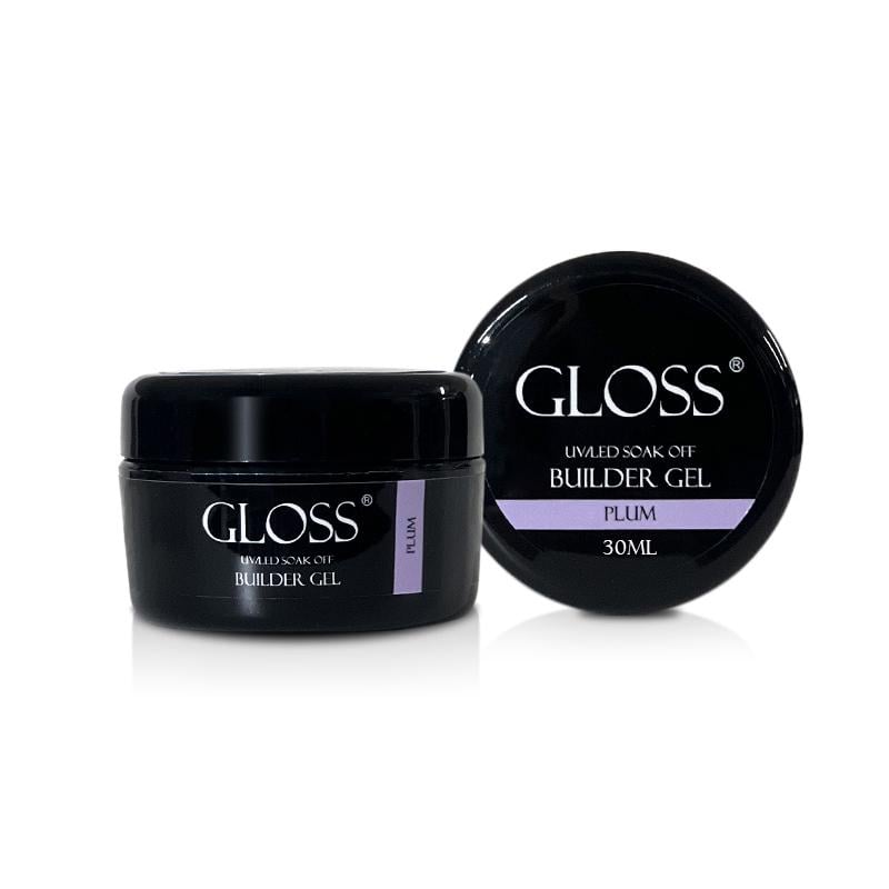 Гель однофазный GLOSS Builder Gel 30 мл Plum (310756