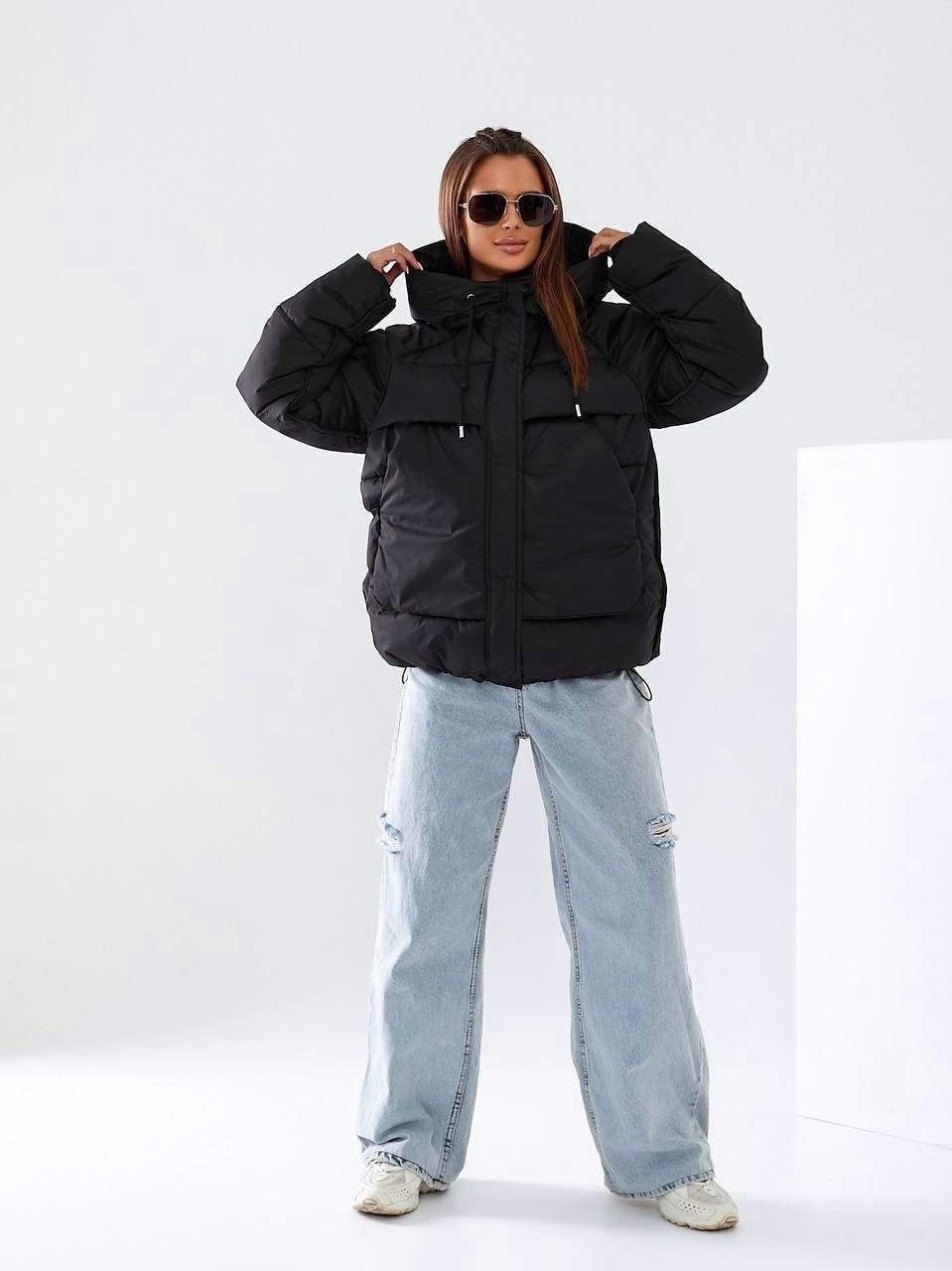 Куртка женская еврозима до -15°C L Черный (OV-9206BL-L) - фото 4 Куртка женская еврозима до -15°C L Черный (OV-9206BL-L) - фото 4