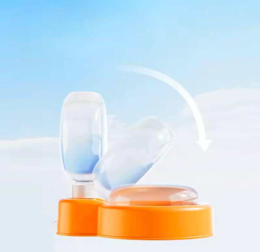 Поїлка для собак дорожня 350 мл Помаранчевий (68aa11bc) - фото 4 Поїлка для собак дорожня 350 мл Помаранчевий (68aa11bc) - фото 4