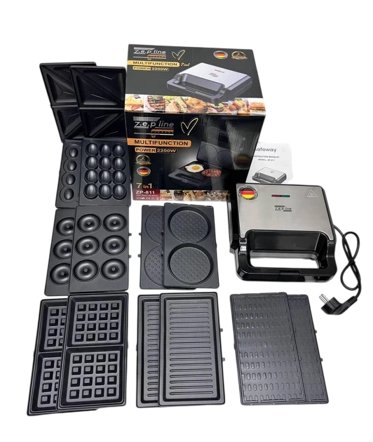 Мультимейкер ZepLine ZP-811 зі знімними пластинами 7в1 2200 Вт (2665899787)