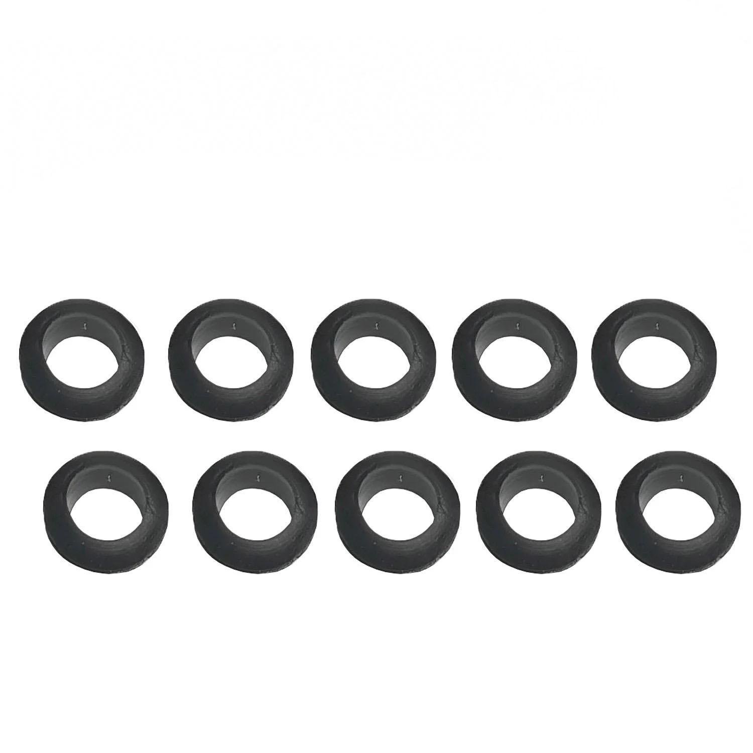 Набір гумових втулок 10 мм 100 шт. Чорний (53383)