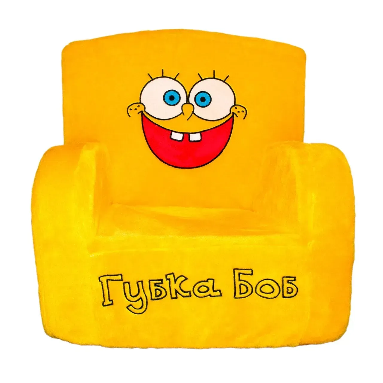 Дитяче крісло м'яке Weber Toys Губка Боб безкаркасне для дитячої кімнати 55х50х39 см Жовтий (151-98-WT503)