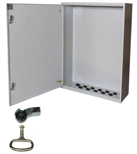 Бокс монтажний навісний Білмакс УХЛ3 BW t 1,0 IP31 без панелі з металевим замком і сальниками 600х600х400 мм (Б00052829)