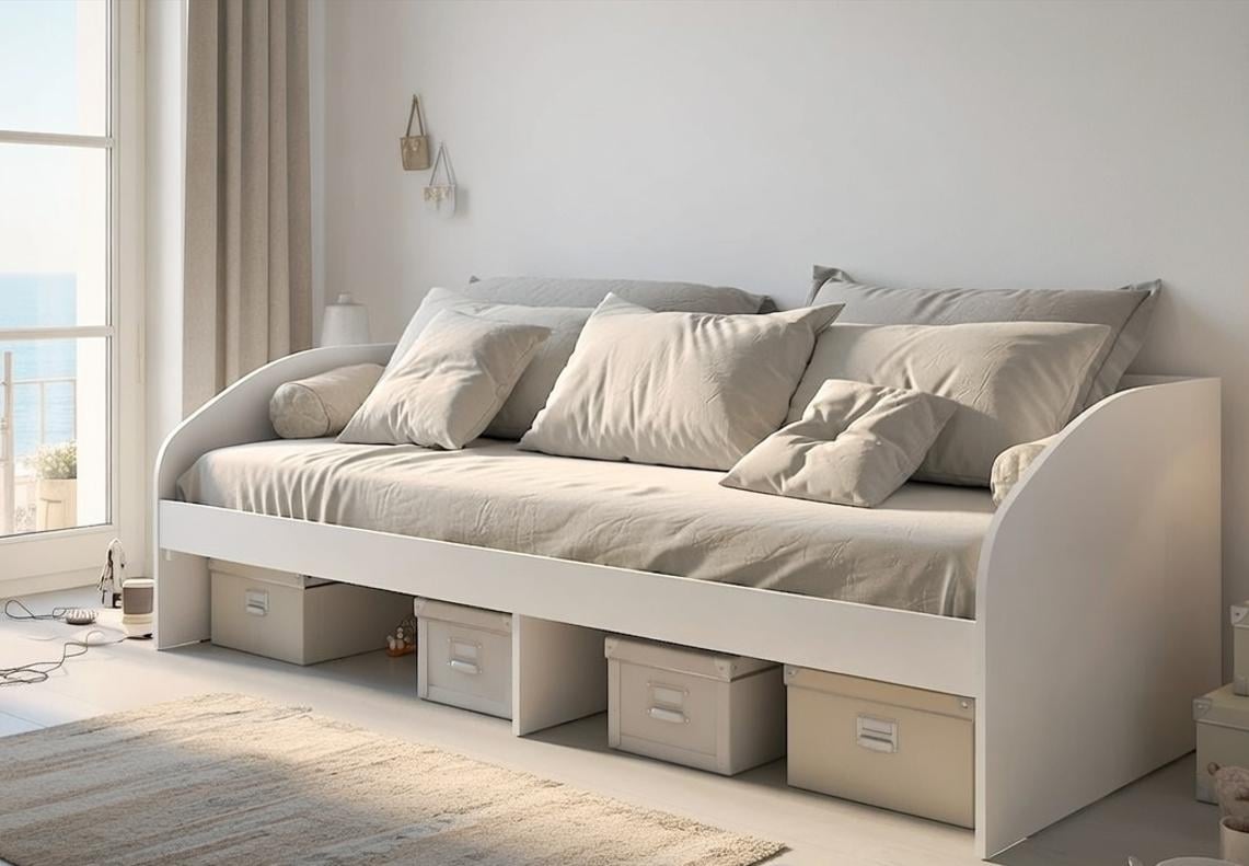 Кровать Мастер Форм 800/2000 Брайт односпальная 835х2032х600 мм Белый