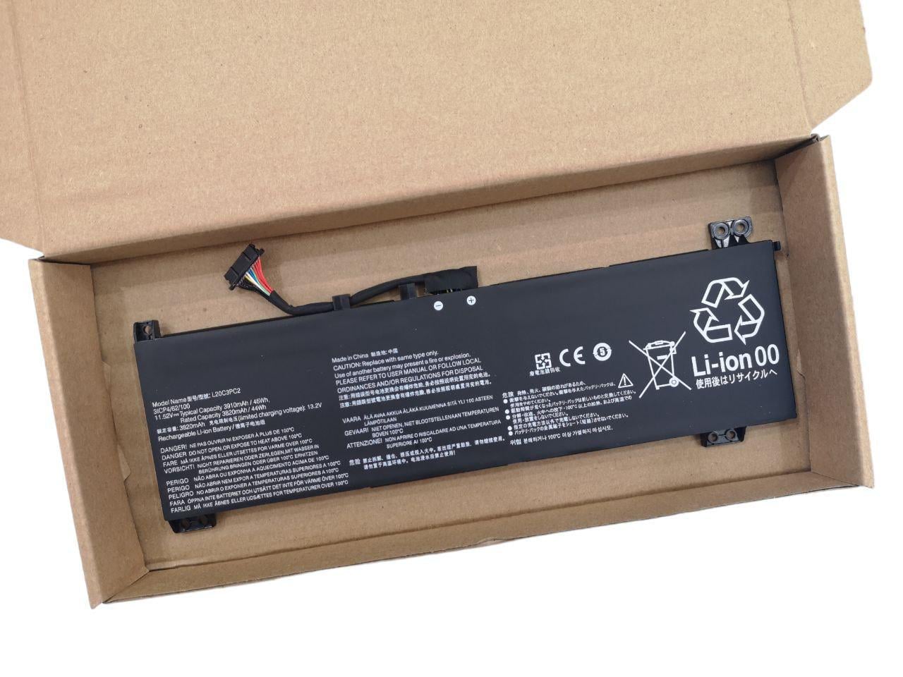 Аккумулятор для Lenovo IdeaPad Gaming 3 15iIHU6/L20C3PC2/L20L3PC2/L20M3PC2 3910 mAh 45Wh (21766173)