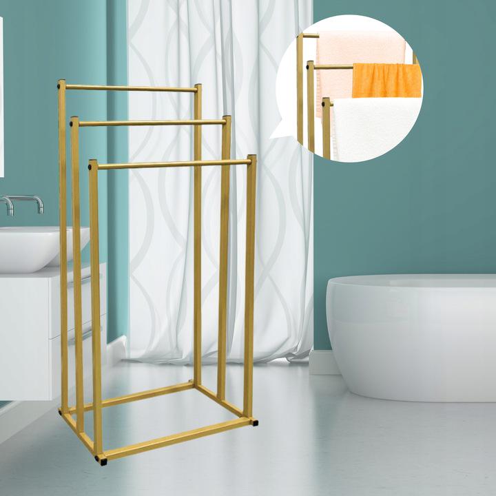 Стойка для полотенец напольная D-SR2 Золотой (D-SR2) - фото 4 Стойка для полотенец напольная D-SR2 Золотой (D-SR2) - фото 4