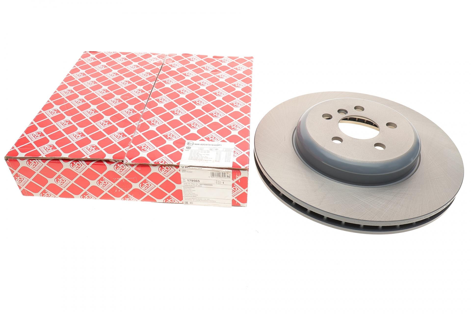 Диск тормозной передний FEBI BILSTEIN BMW 5 G30 530/540i 16- B47/B48/B57/B58 348х30 мм (179565 FEBI BILSTEIN)